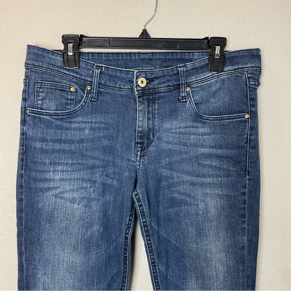 H&M Dark Blue Low Rise Skinny Jeans Size 32 x 34 - Picture 2 of 8